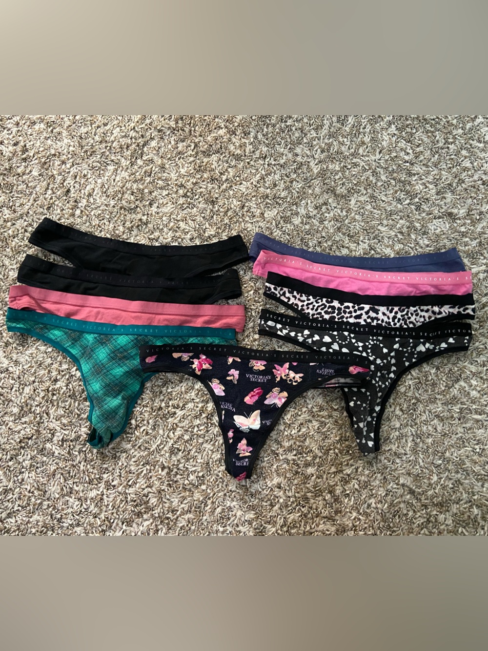 Victoria's Secret Thong Panties - 9 pairs